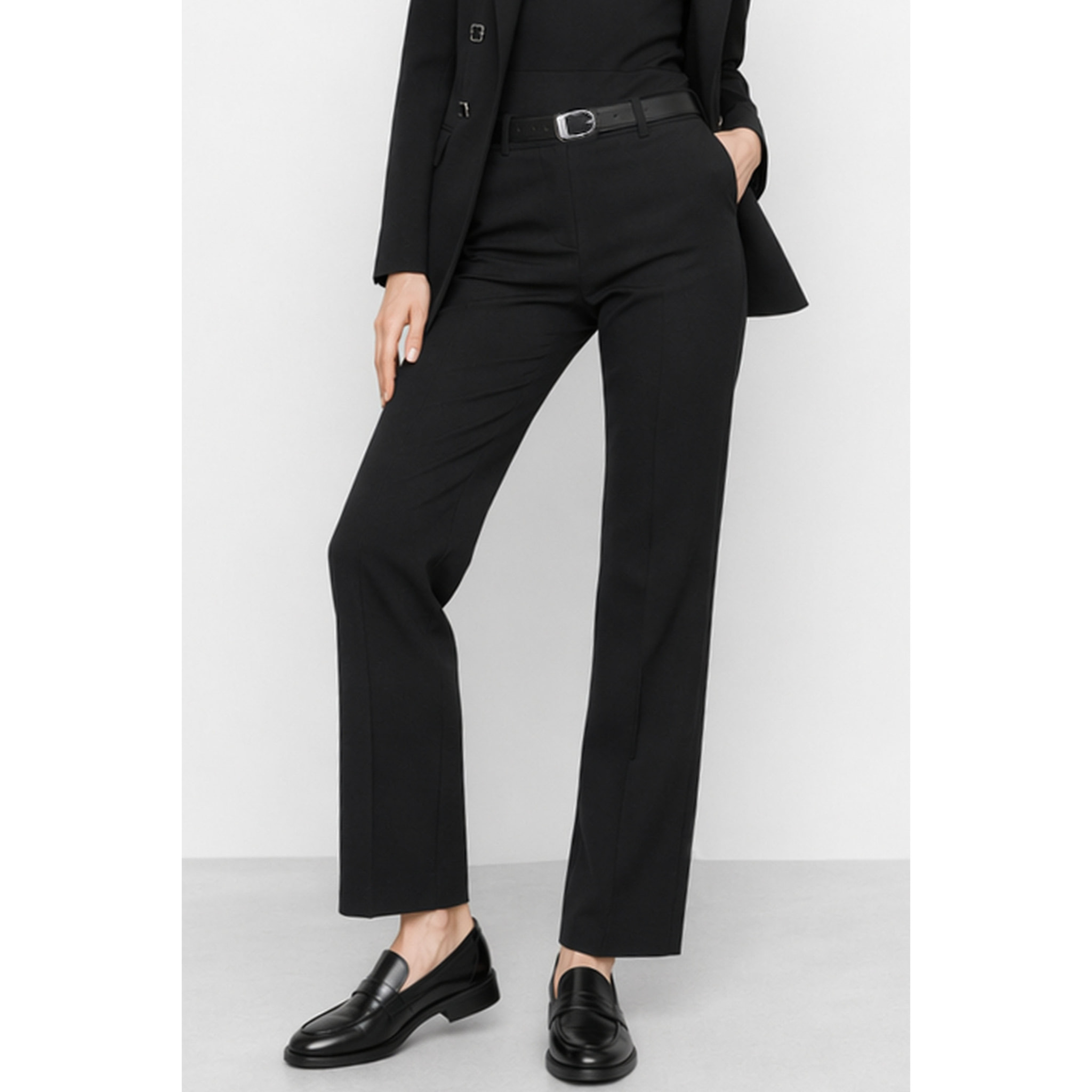Kocca - Pantaloni sartoriali da donna a vita alta con gamba dritta Donna