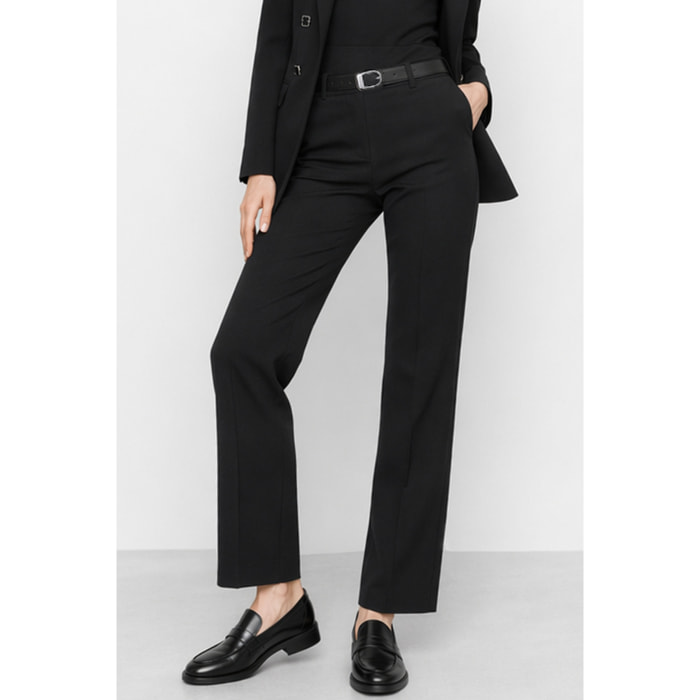 Kocca - Pantaloni sartoriali da donna a vita alta con gamba dritta Donna