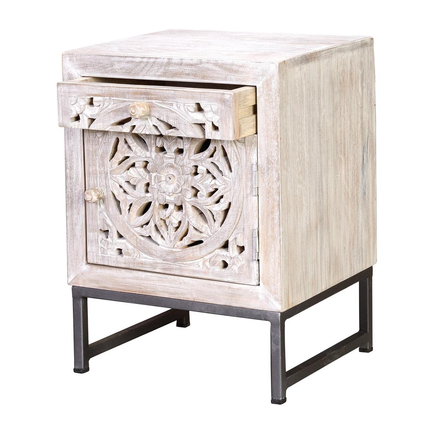 Mesita - madera de mango - 56x40x35cm