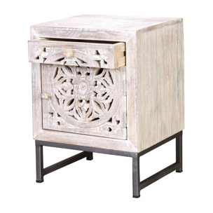 Mesita - madera de mango - 56x40x35cm