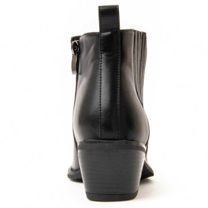 Botín De Tacón - Negro - Altura: 5 Cm