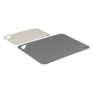 Lot de 2 planches à découper flexibles gris