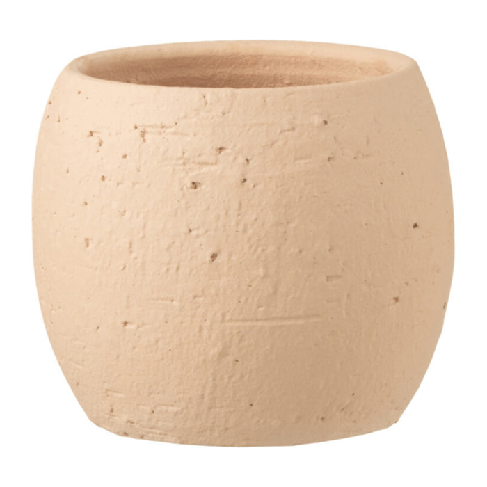 J-Line cache-pot Enya - céramique - beige - small - Ø 16 cm