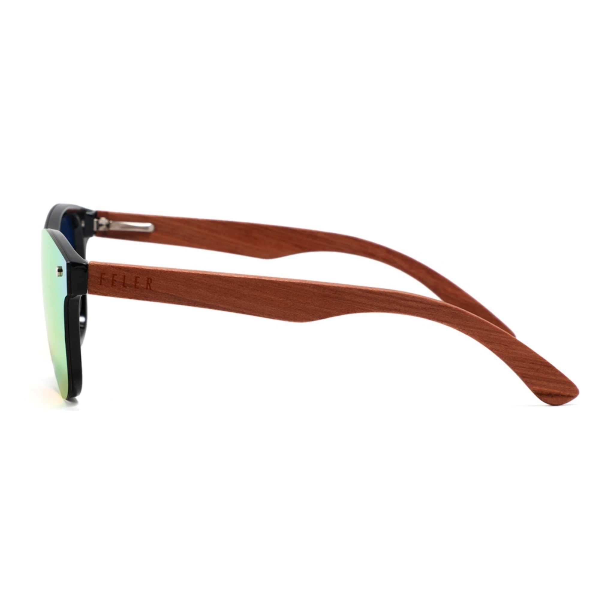 Gafas de Sol Feler 1504M-5 Polarizadas de Madera Unisex 55 mm
