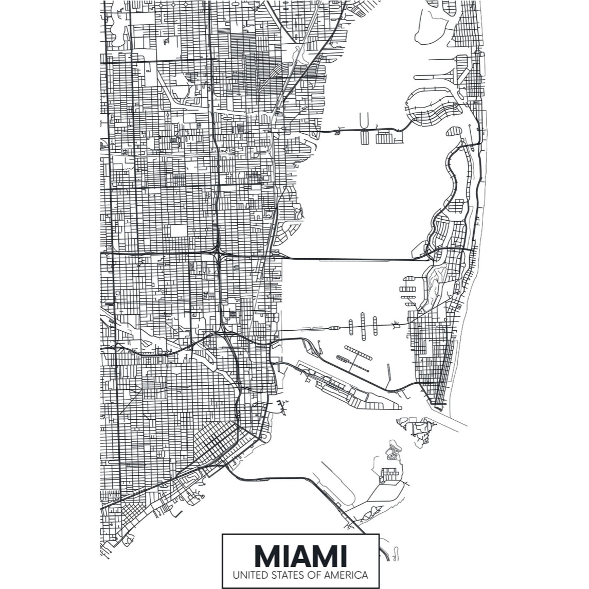 Tableau miami usa Tableau plexiglas