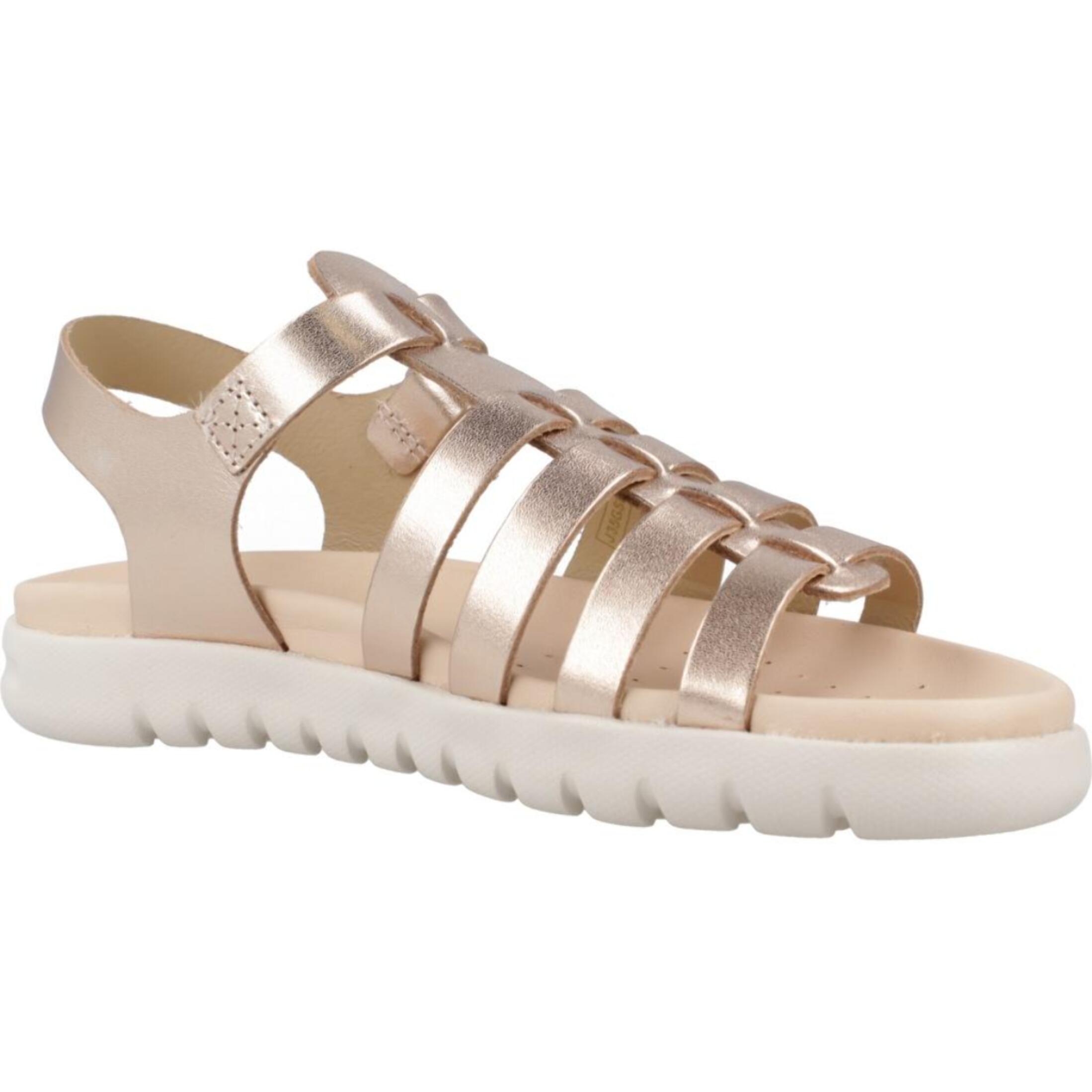 Sandalias Niña de la marca GEOX  modelo J S. SOLEIMA G.B - METAL.LEA BRONCE