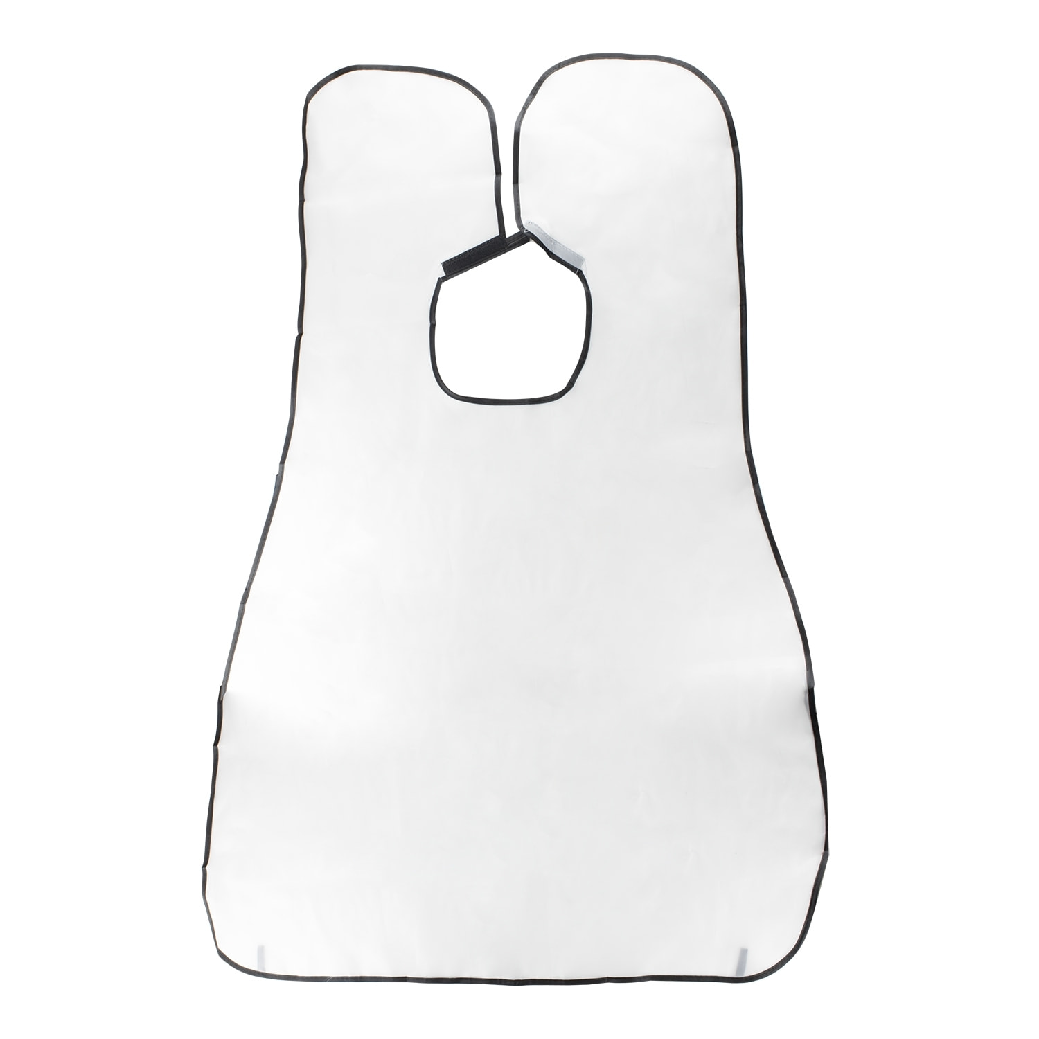Tablier imperméable pour le rasage et la coupe de la barbe - 2 ventouses - transparent