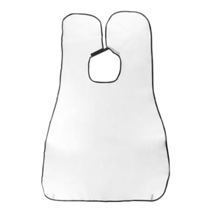 Tablier imperméable pour le rasage et la coupe de la barbe - 2 ventouses - transparent
