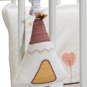 Jouet d'activités enfant Tipi en velours blanc