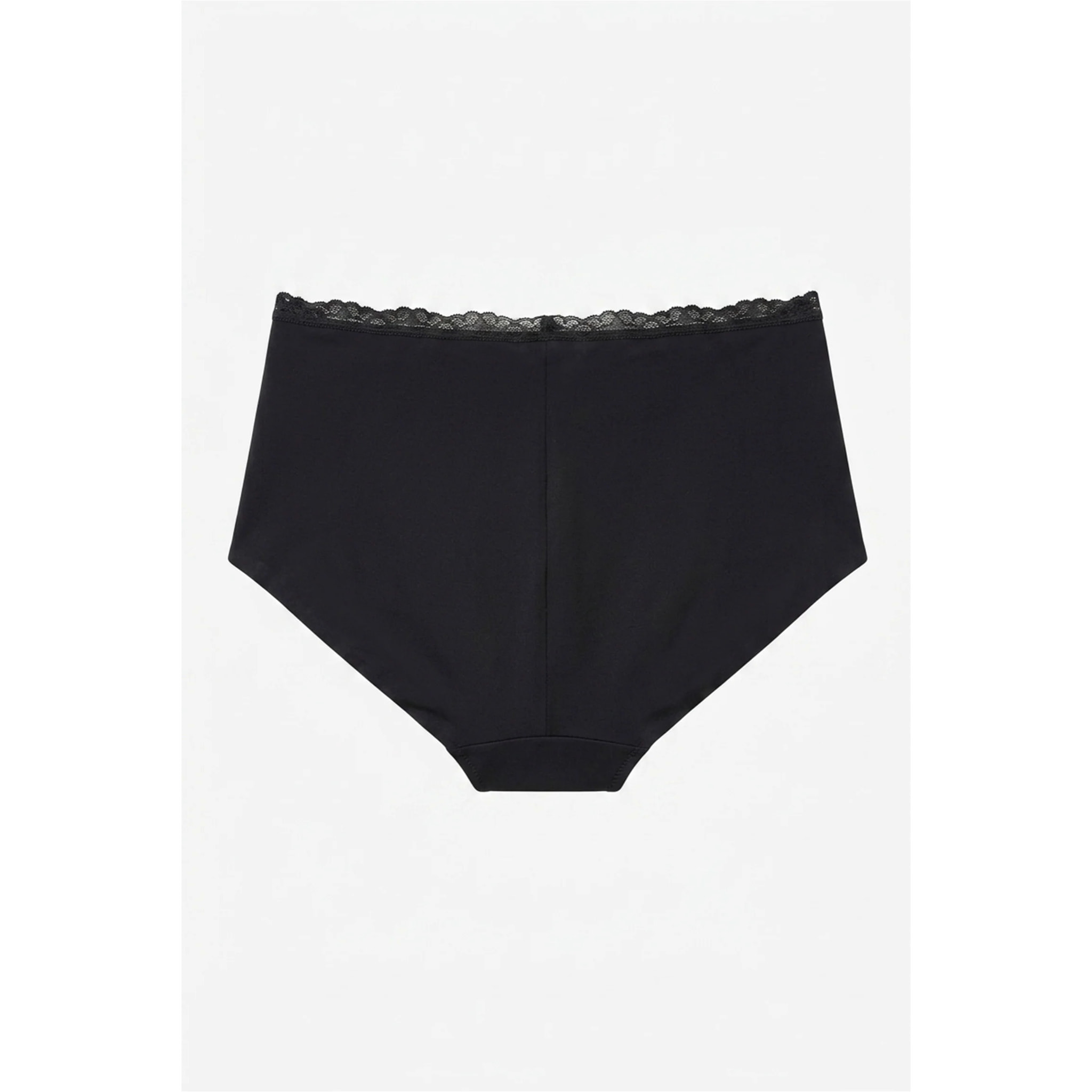 Slip vita alta donna Nero