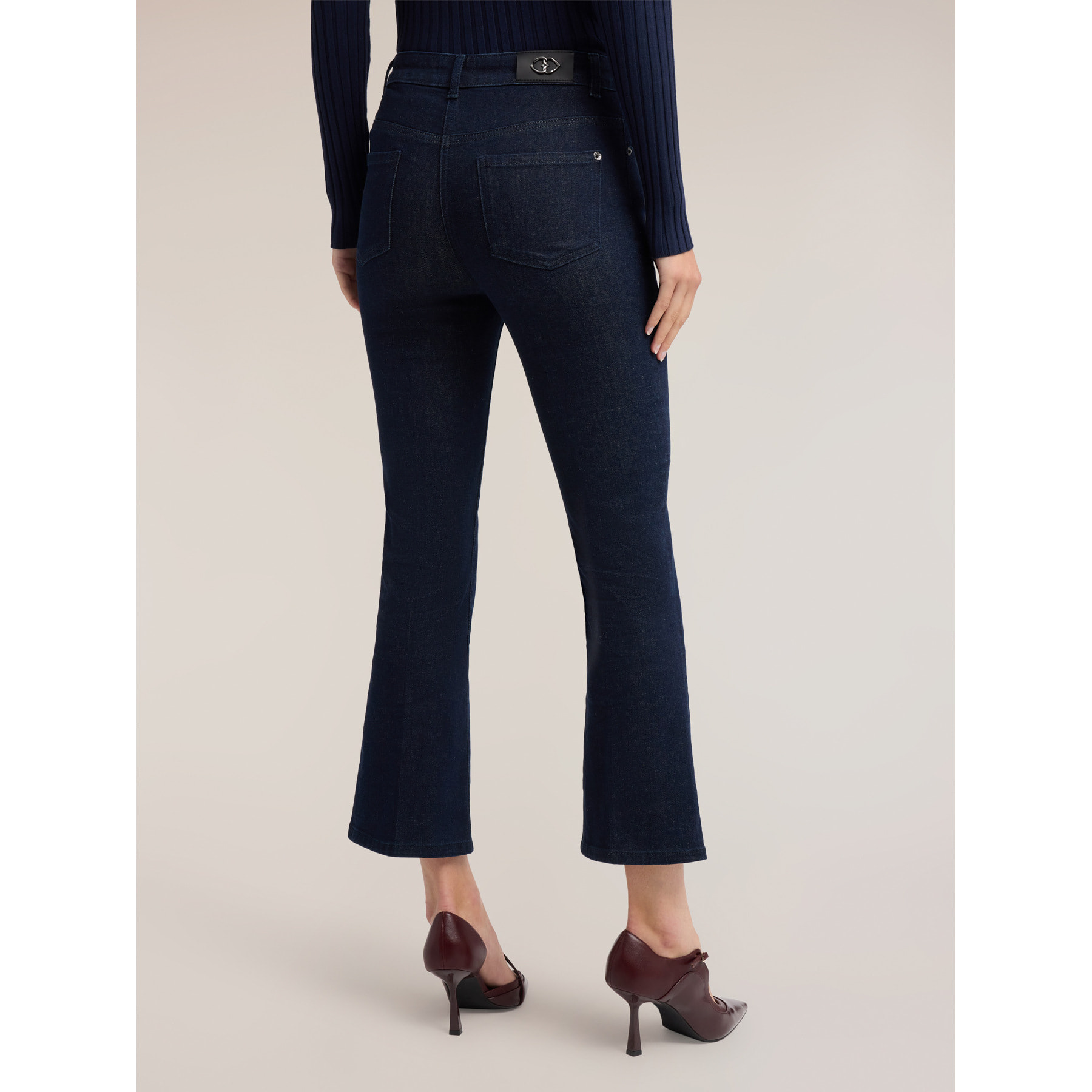 Motivi - Jeans kick flare con piega stirata - Blu