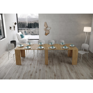 Consolle allungabile 90x48/296 cm Bakari Quercia Natura