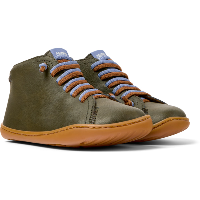 Zapatillas - CAMPER Peu Cami - Verde - Cuero liso
