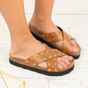 SANDALO CON ZEPPA BILLOWY MARRONE