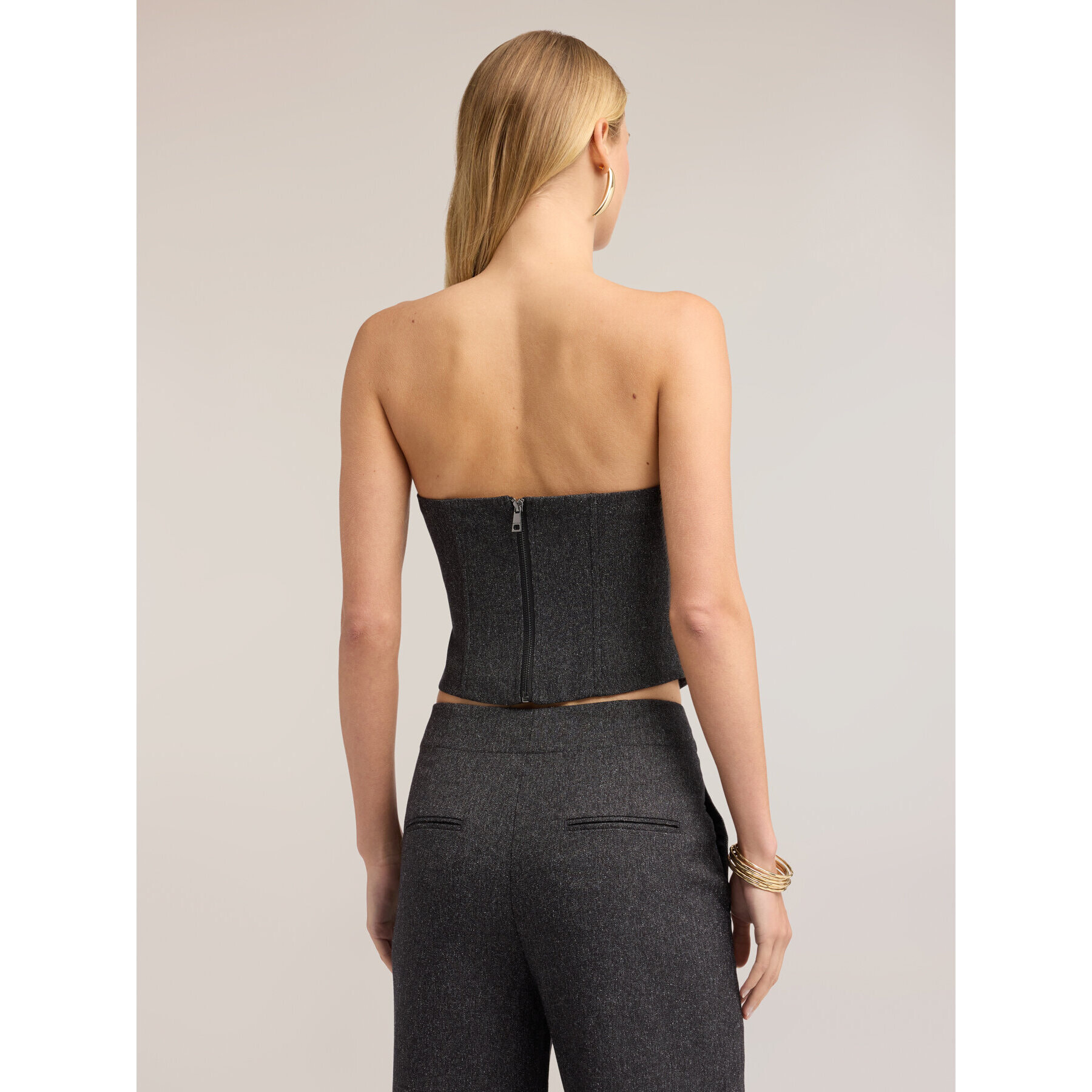 Motivi - Bustier in tinto filo - Grigio