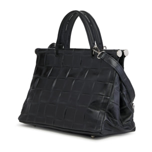 Borse Donna colore Nero-in pelle Made in Italy 21x30x16cm