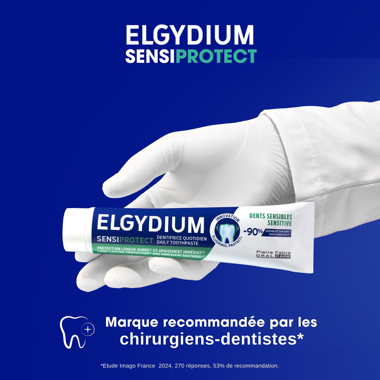 Elgydium - Lot Dentifrice Quotidien Sensiprotect 2x75 ml