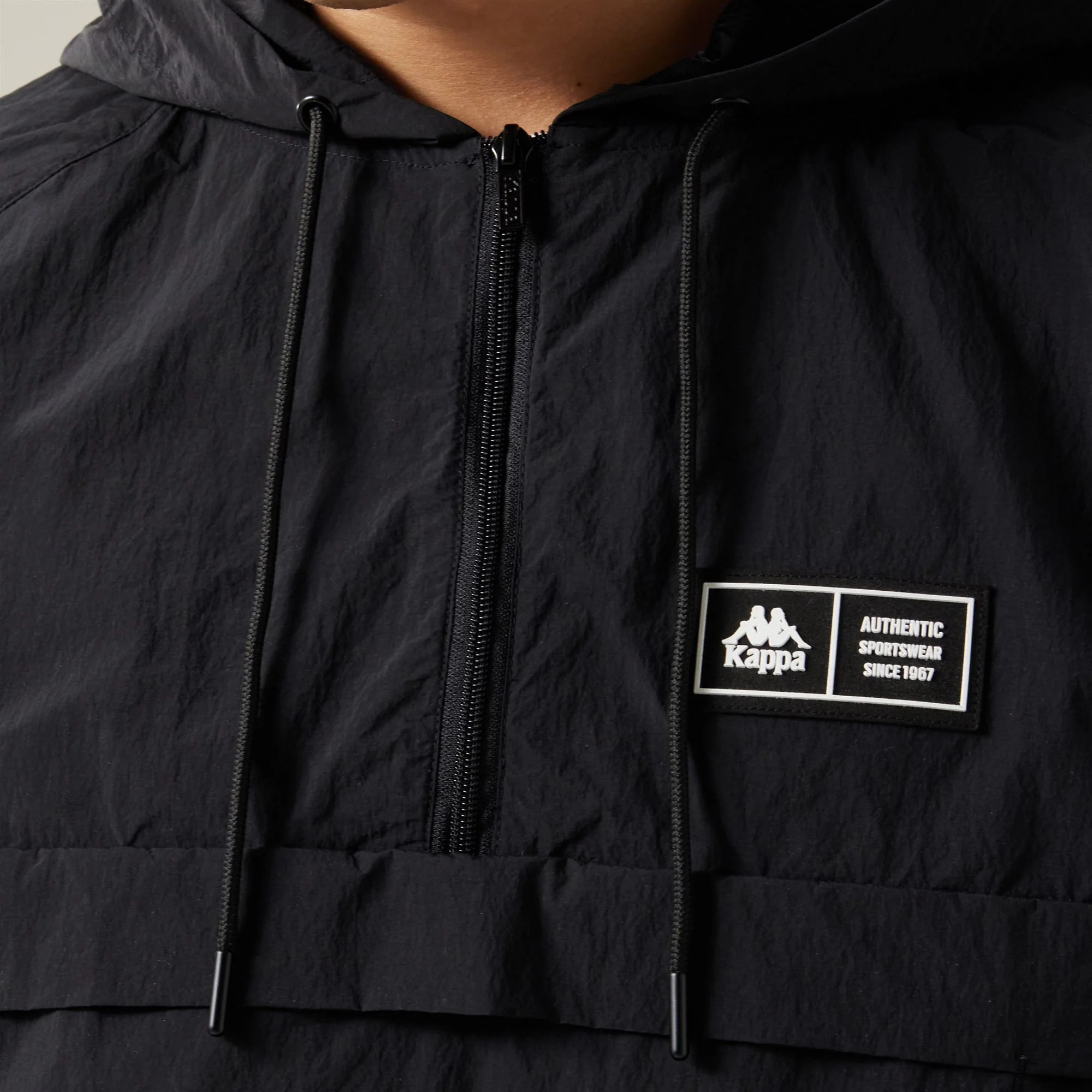 Kappa - Chaquetas Hombre Negro - Authentic Nedo
