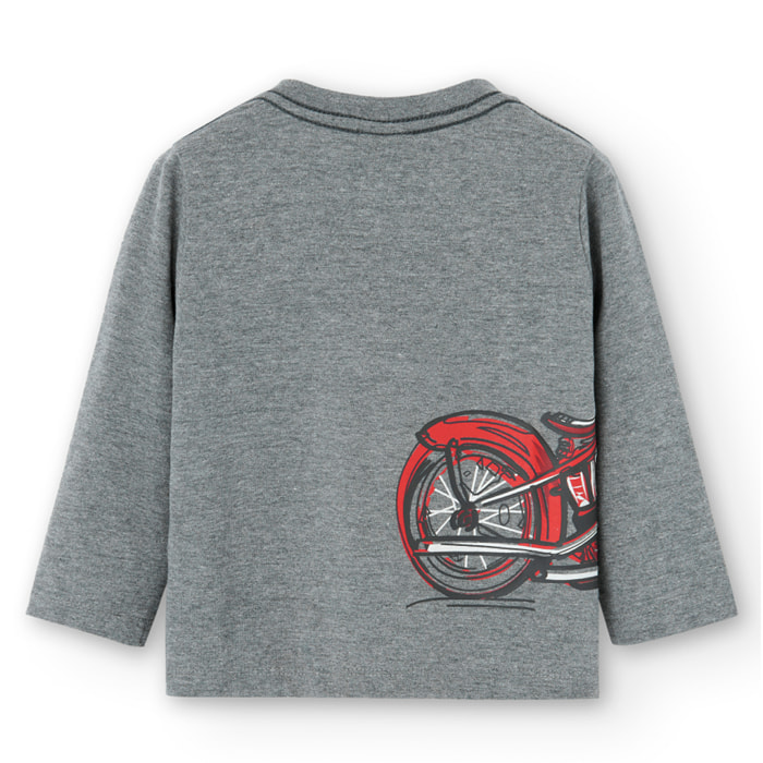 Camiseta punto "motorcycle" de bebé niño