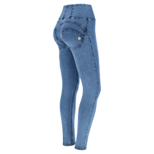 Pantaloni push up WR.UP® skinny vita alta in jersey-denim