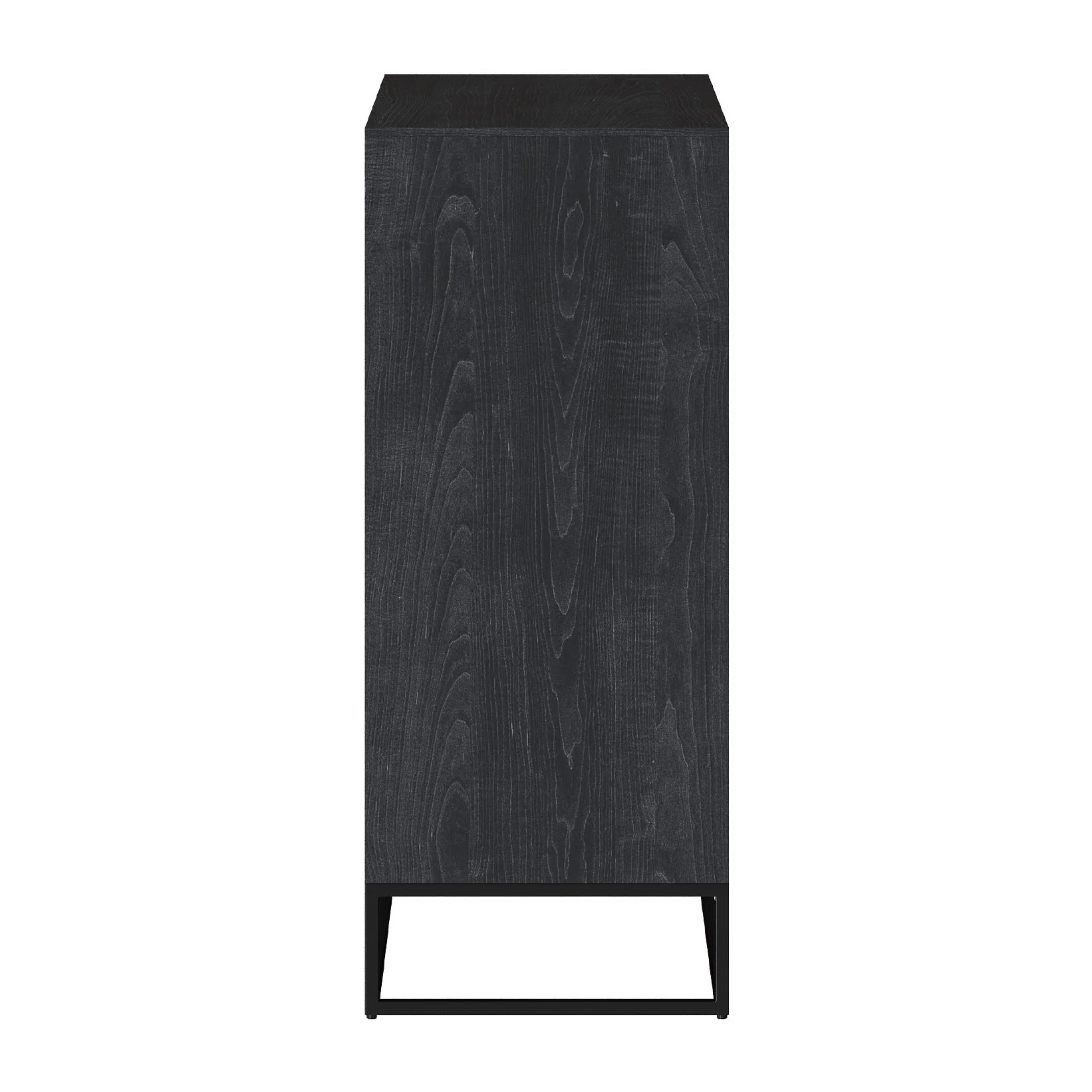 Commode 4 tiroirs en bois d'acacia et pieds en métal - Jakson