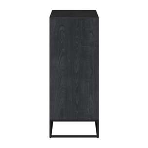 Commode 4 tiroirs en bois d'acacia et pieds en métal - Jakson