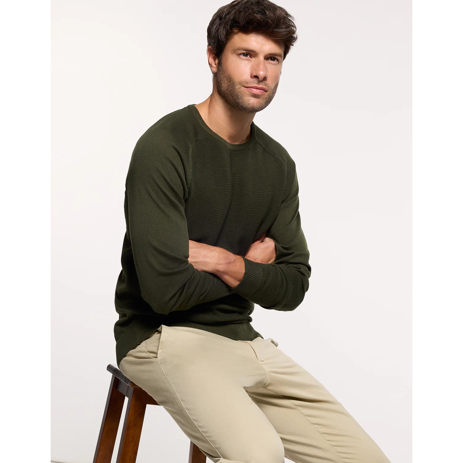 Jersey Manga Larga Verde Oscuro - Nusti