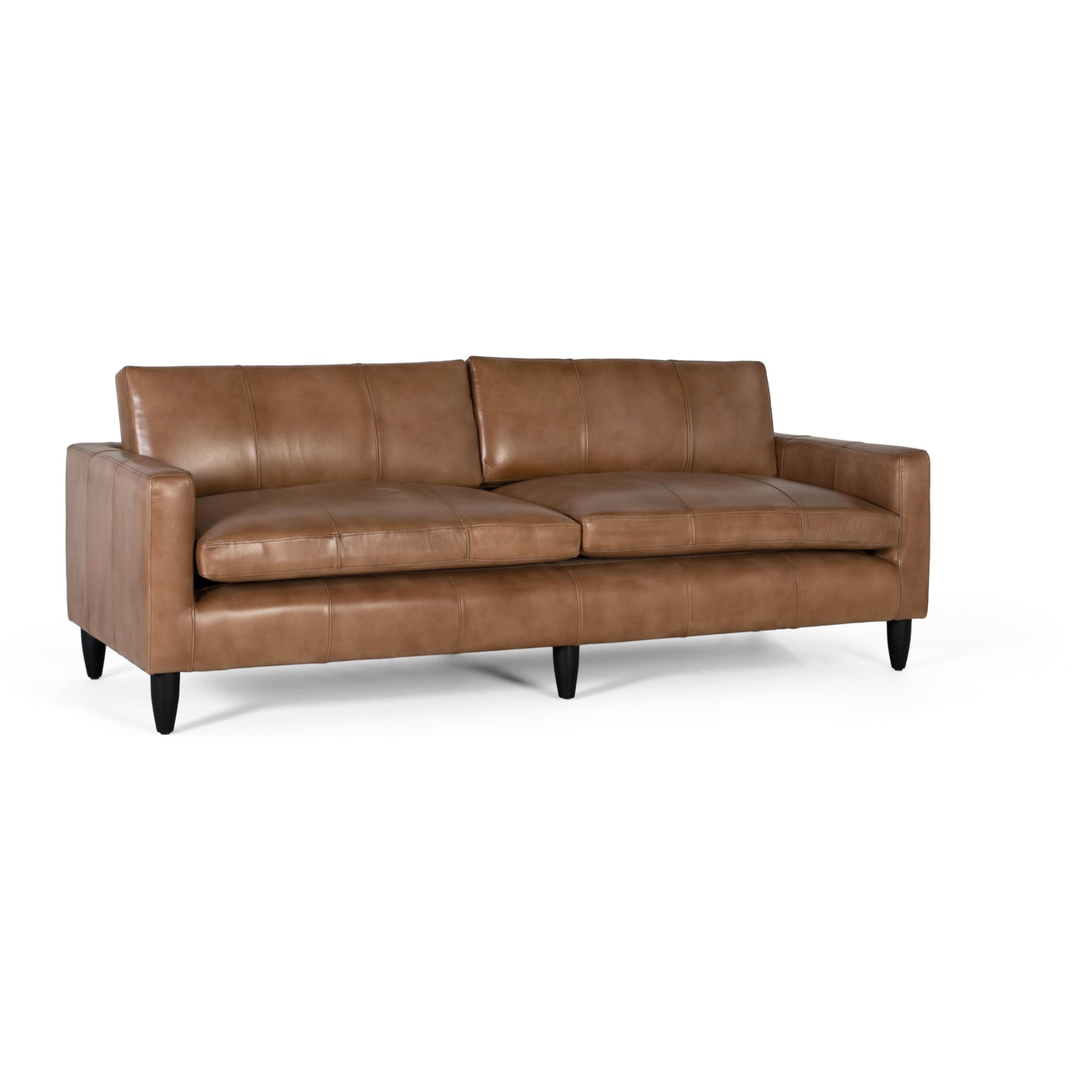 Canapé en cuir 220cm style vintage moderne