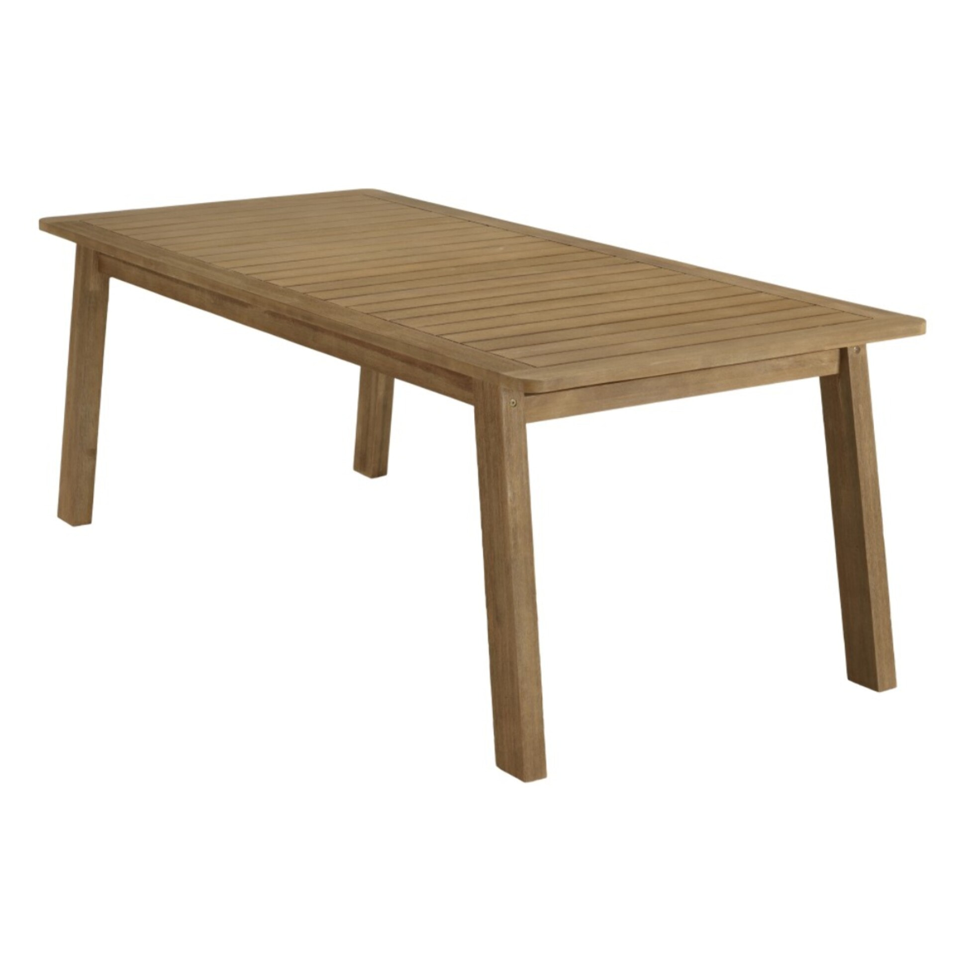 CELESTIN - Salon de jardin bois acacia/cordage synth. beige 6 pers.