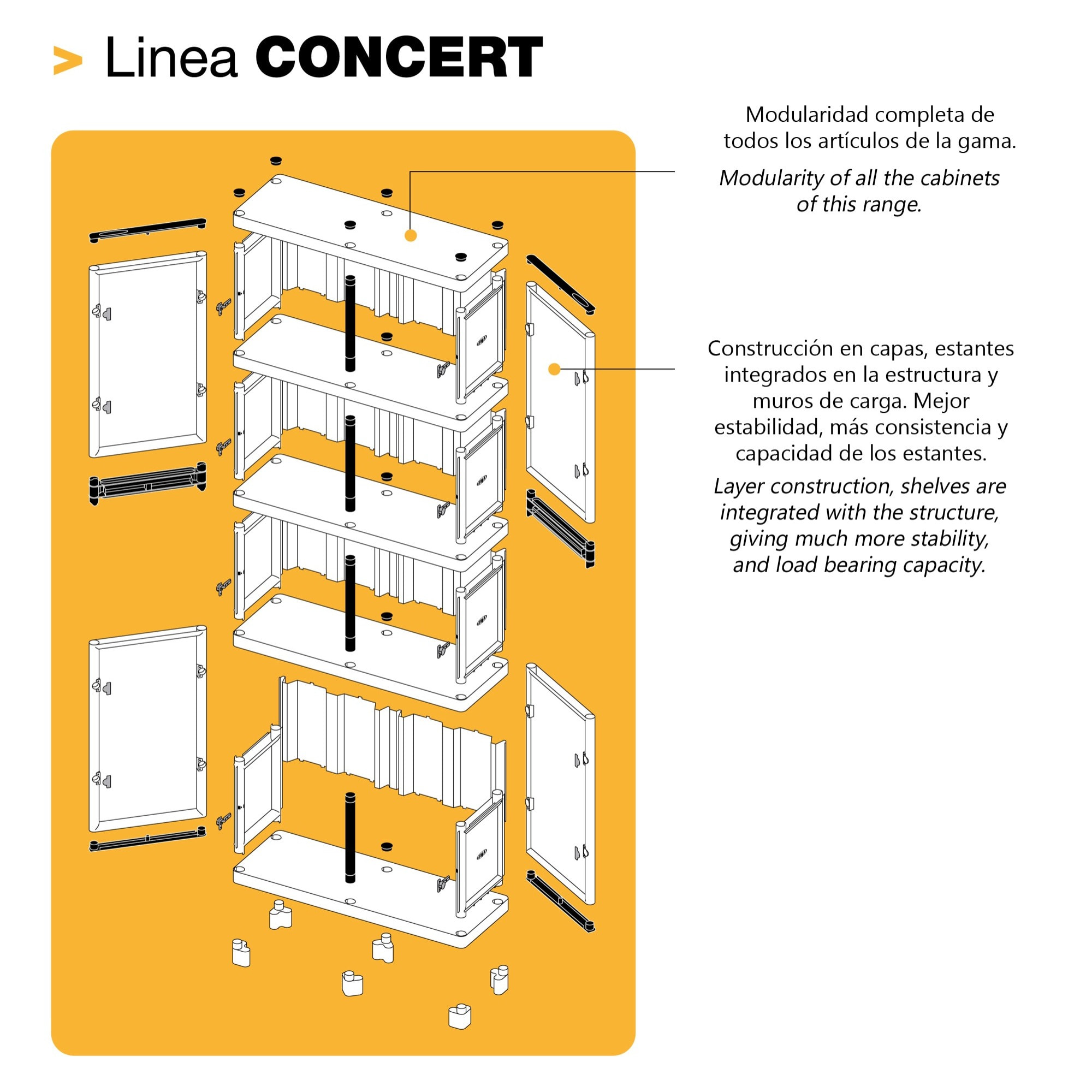 Armario de altura completa en polipropileno, con puertas de color azul l 1000 x p 390 x h 920 mm