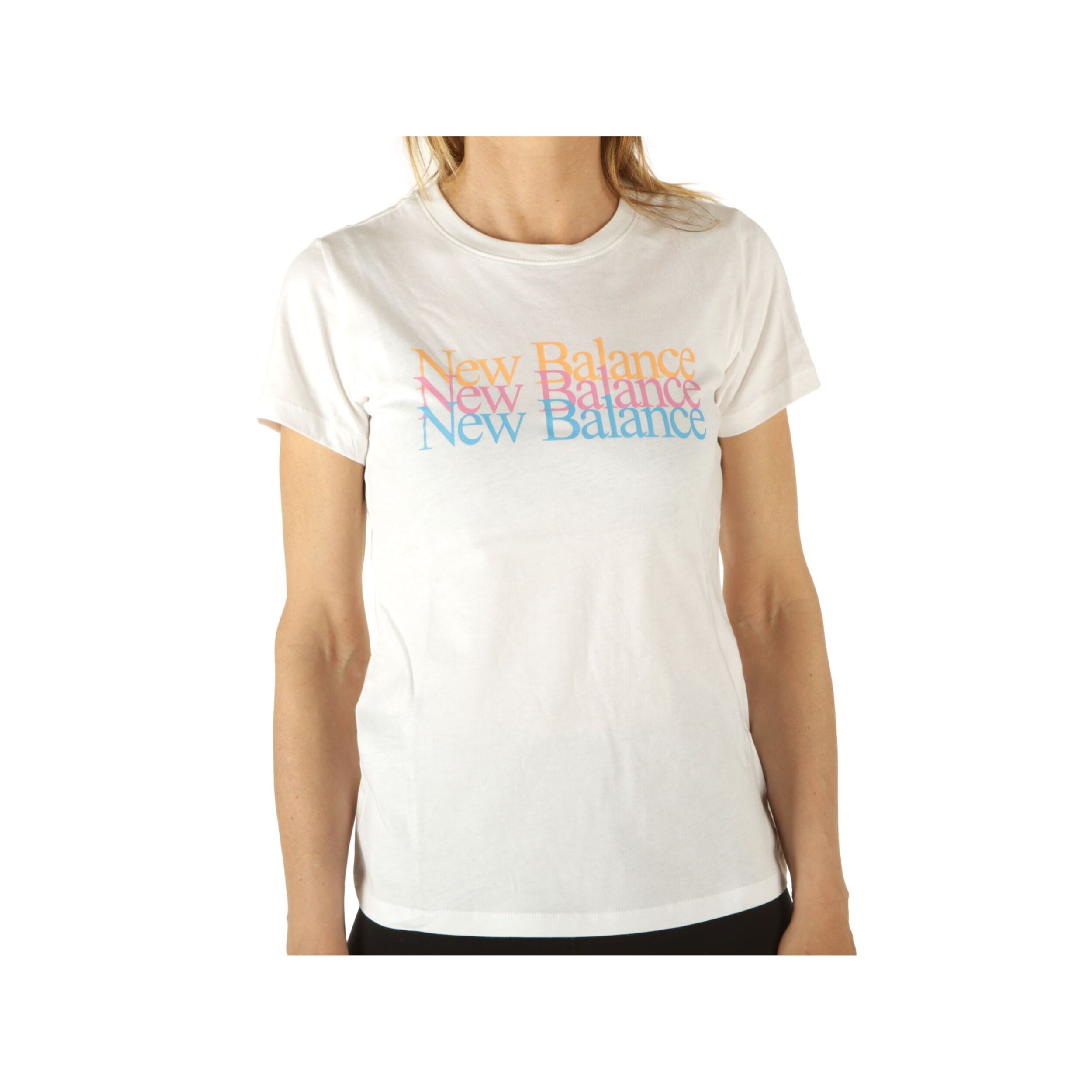 T-Shirt New Balance Essentials Celebrate Tee Bianco