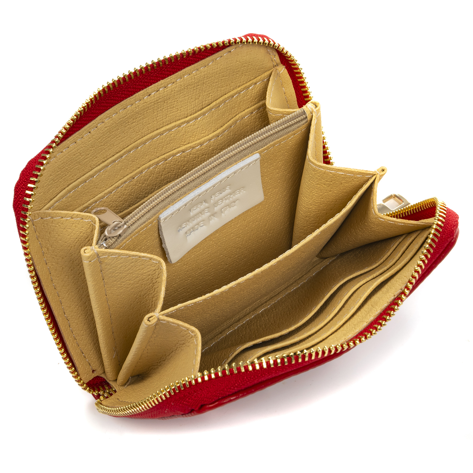 Andalo cartera mujer. Piel auténtica acabado Dollaro