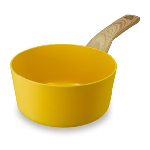 Casserole 16cm avec revêtement céramique jaune - tous feux COLORAMA
