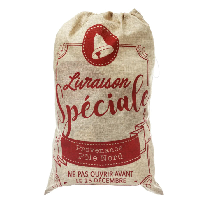 Hotte Père Noël Imprimée