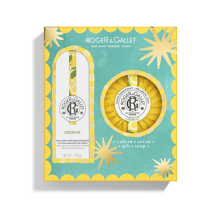 Cédrat - Coffret Eau Parfumée Bienfaisante 30ml + Savon 100g