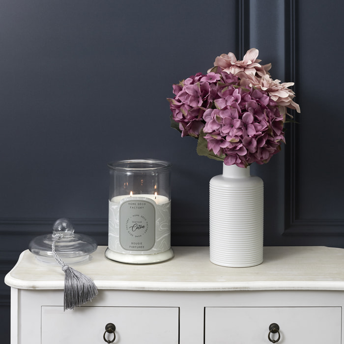 Bougie Parfumee Bonbonniere Grise H29cm