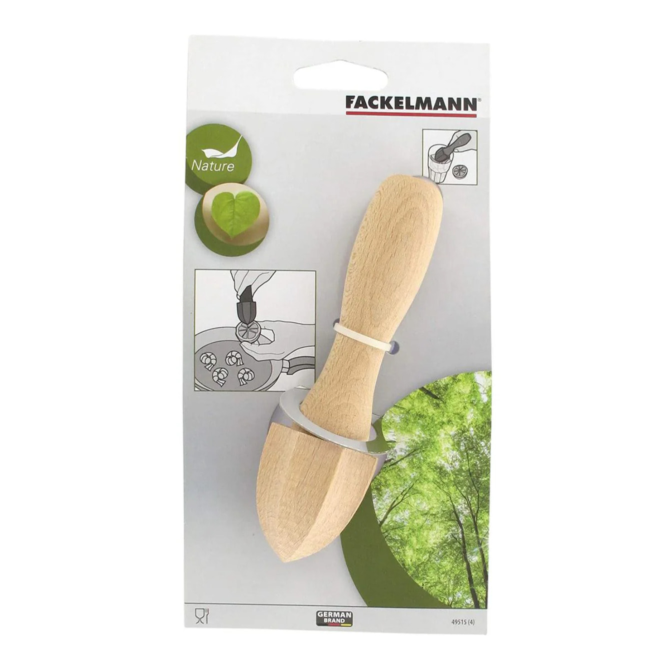 Pilon presse-agrume manuel Fackelmann Wood Edition