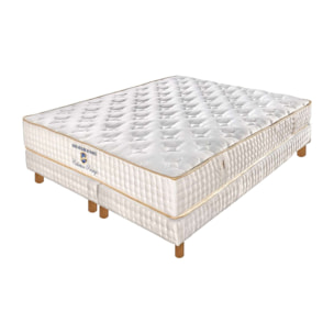ENSEMBLE Prince - Matelas 2 Places + 2 Sommiers