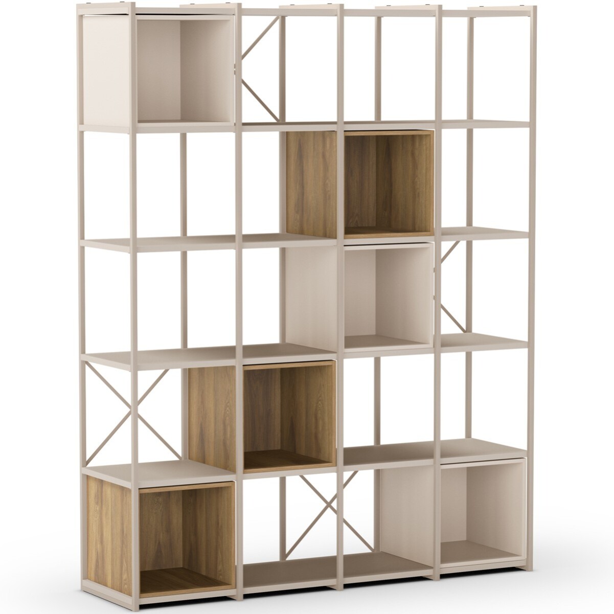 Bibliothèque 5 niveaux en métal - ELIE