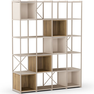 Bibliothèque 5 niveaux en métal - ELIE