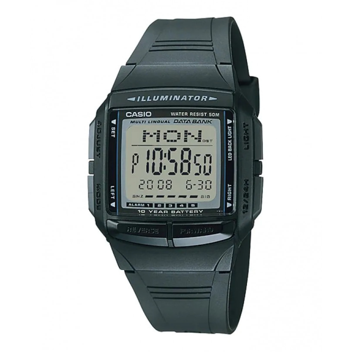 Reloj Casio DB-36-1AV Unisex Digital Cuarzo con Correa de Resina