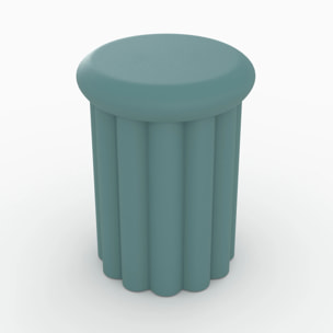 Table d'appoint ronde en métal bleu D37 cm - Aglaé