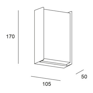Forlight Block - Aplique de Pared Exterior LED Luz Neutra 4000K Moderno para Terraza y Jardín de Aluminio Gris Antracita