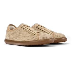 Zapatillas - CAMPER Pelotas Soller - Beige - Cuero Nubuck