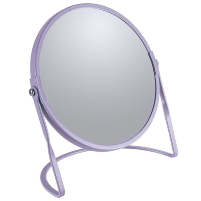Miroir grossissant sur pied Acier AKIRA Lavande Spirella
