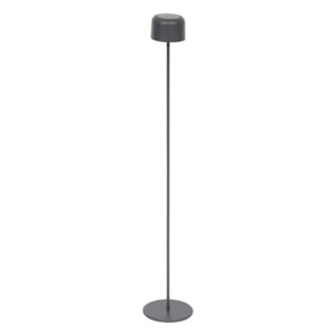 Lampadaire Bolty solaire gris graphite H120cm