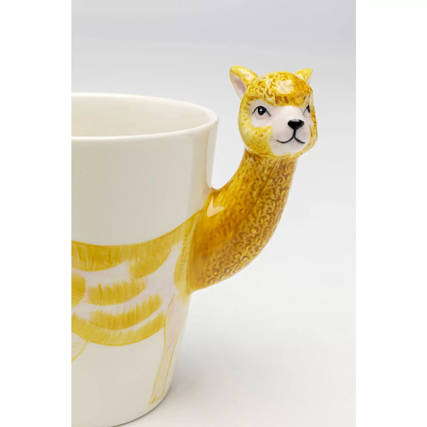 Mugs lama jaune set de 4 Kare Design