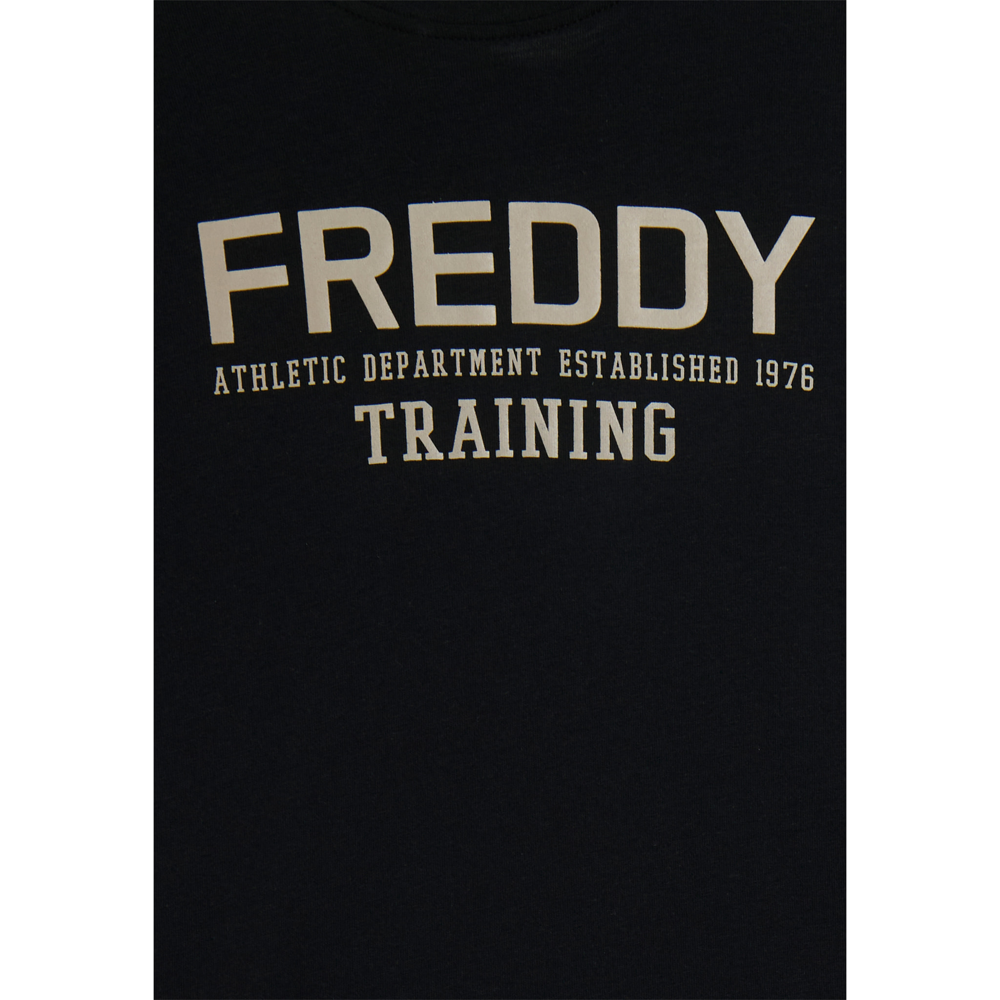 T-shirt con logo centrale e dettaglio camouflage