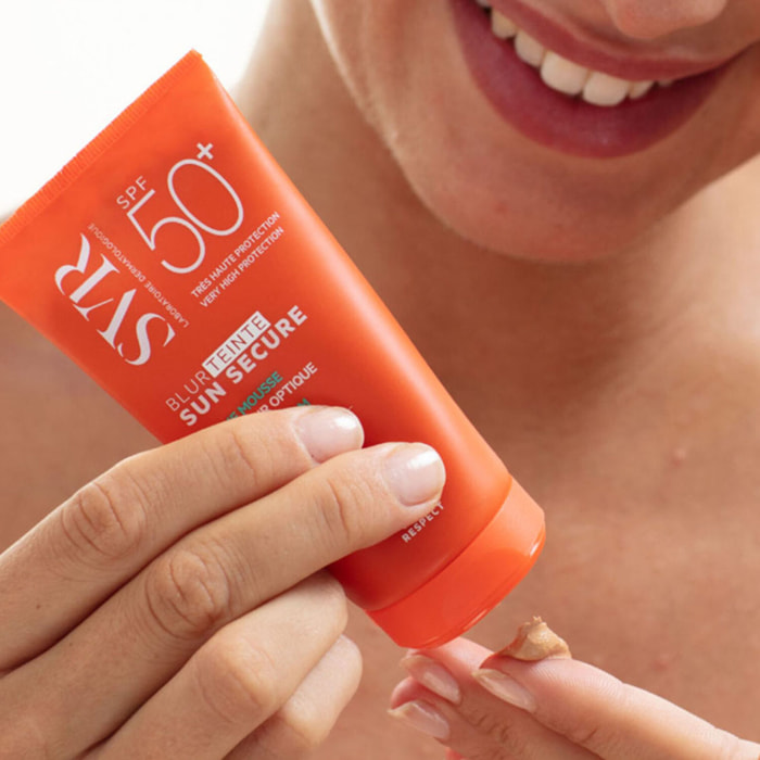 Sun Secure Blur Teinté SPF50+ - Crème Mousse Très Haute Protection Solaire 50 ml