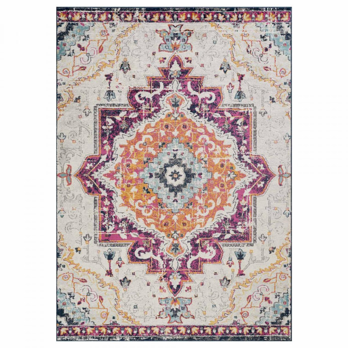 Tapis LAVU 1 motif médaillon traditionnel oriental